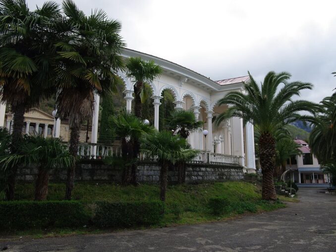 It is often rainy in Gagra in Abkhazia in March