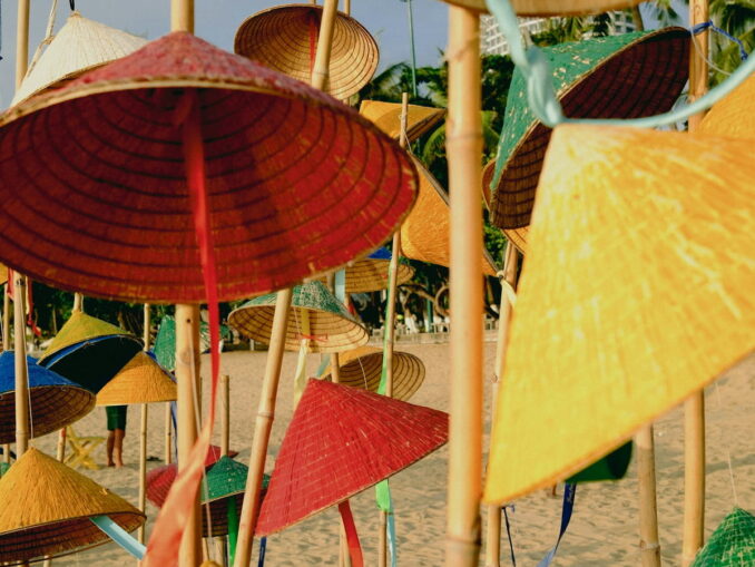 On the beach - Nha Trang can be hot in May